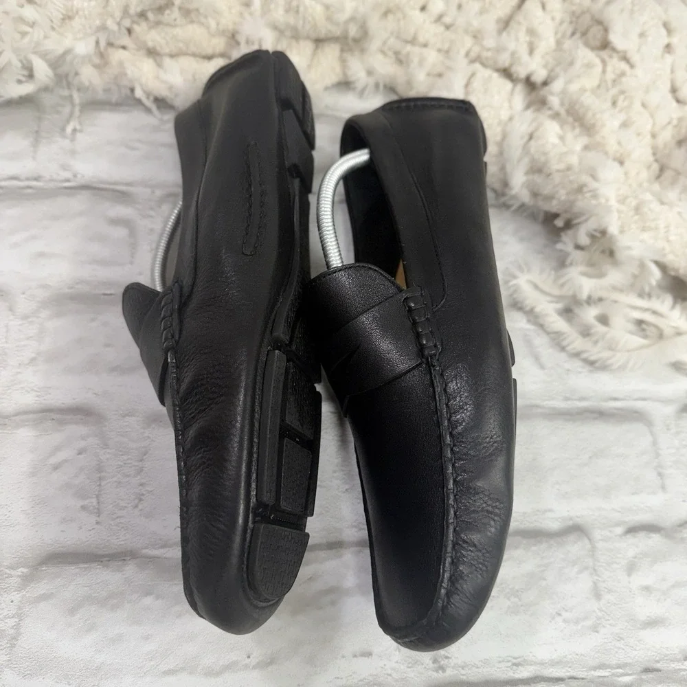 Cole Haan C04535 Black Howland Penny Loafers Driving Mocs Soft Comfort Mens 11 W